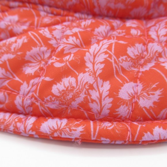 J. Crew Liberty Print PrimaLoft Puffer Bucket Hat Red Pink M/L main image 5
